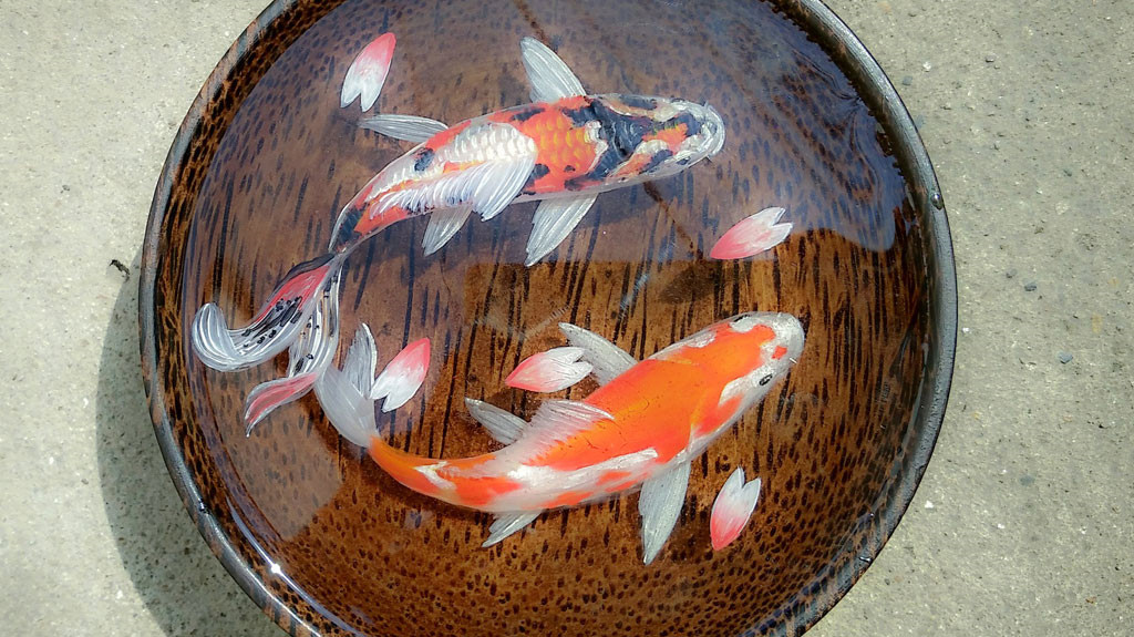 Keo đổ tranh 3D
